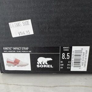 Sorel Kinetic Impact Strap in White and Pink